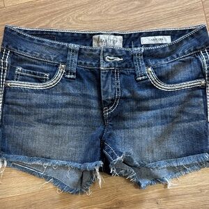 Daytrip Women's Dark Blue Denim Jean Shorts
